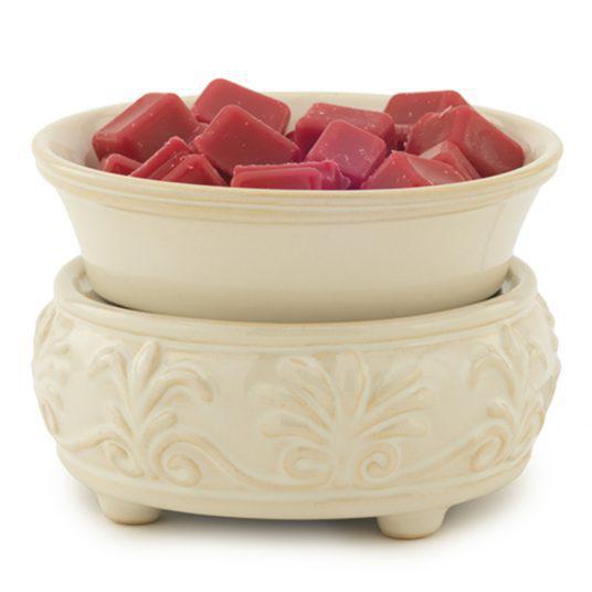 Classic 2-In-1 Fragrance Warmer | Sand Stone Fleur de lis Classic 2-In-1 Fragrance Warmer | Sand Stone Fleur de lis