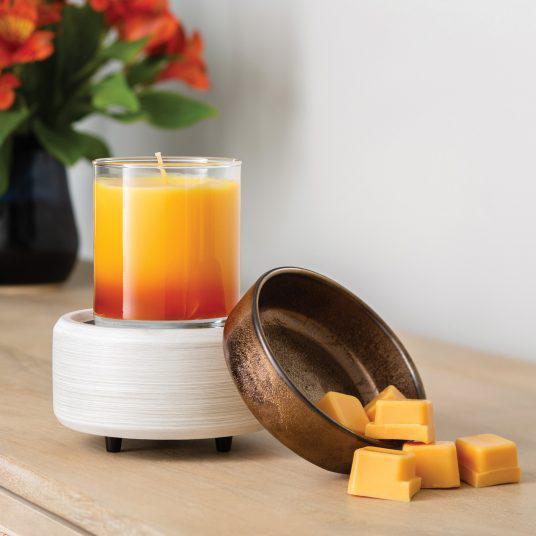 Classic 2-In-1 Fragrance Warmer | White Washed Bronze Classic 2-In-1 Fragrance Warmer | White Washed Bronze