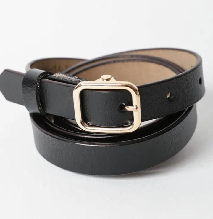 Classic Skinny Leather Fashion Belt