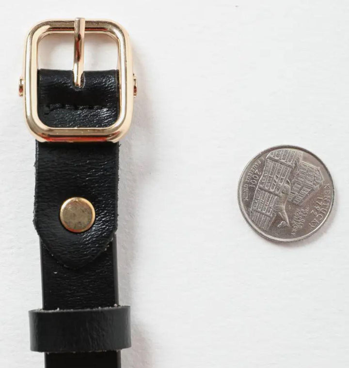 Classic Skinny Leather Fashion Belt