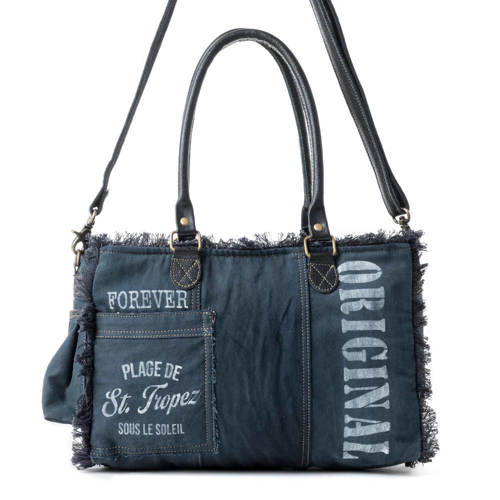 Coastal Steel Upcycled Tote in Blue Coastal Steel Upcycled Tote in Blue