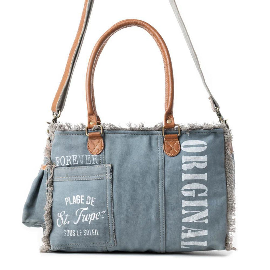 Coastal Steel Upcycled Tote in Denim Coastal Steel Upcycled Tote in Denim