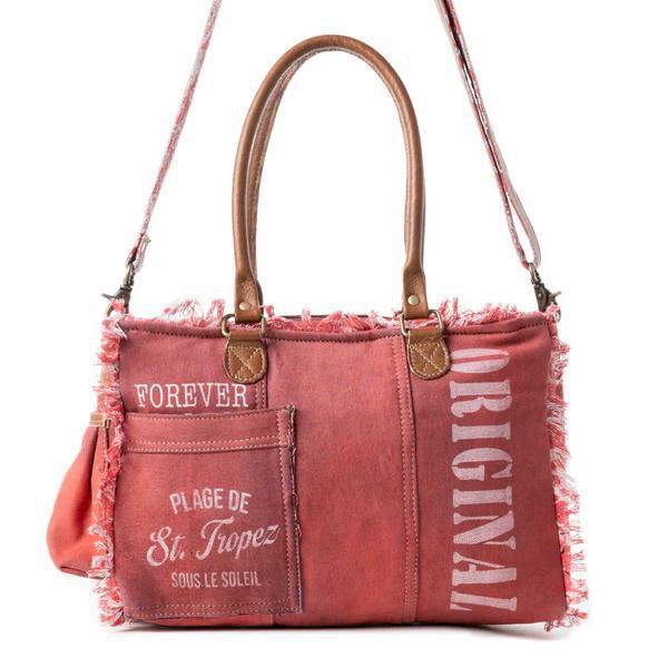 Coastal Steel Upcycled Tote in Red Coastal Steel Upcycled Tote in Red
