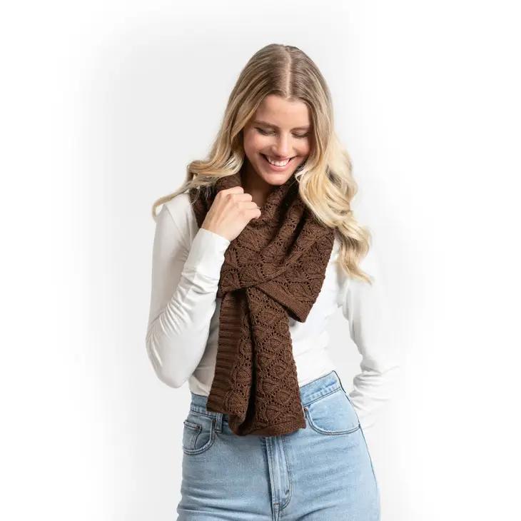 Willow Convertible Shrug Shawl Coffee