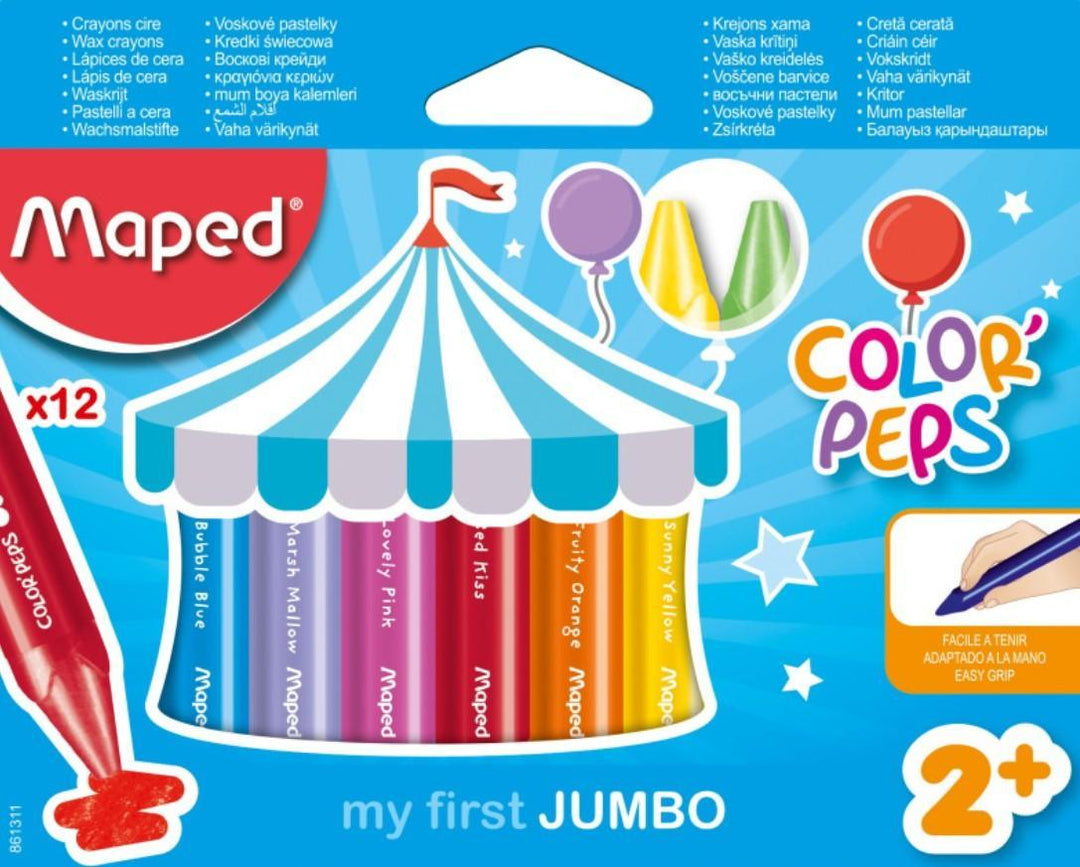 Color’Peps My First Jumbo Triangular Wax Crayons x12 Color’Peps My First Jumbo Triangular Wax Crayons x12