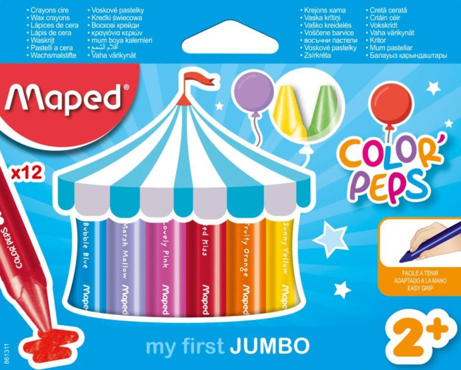 Color’Peps My First Jumbo Triangular Wax Crayons x12 Color’Peps My First Jumbo Triangular Wax Crayons x12