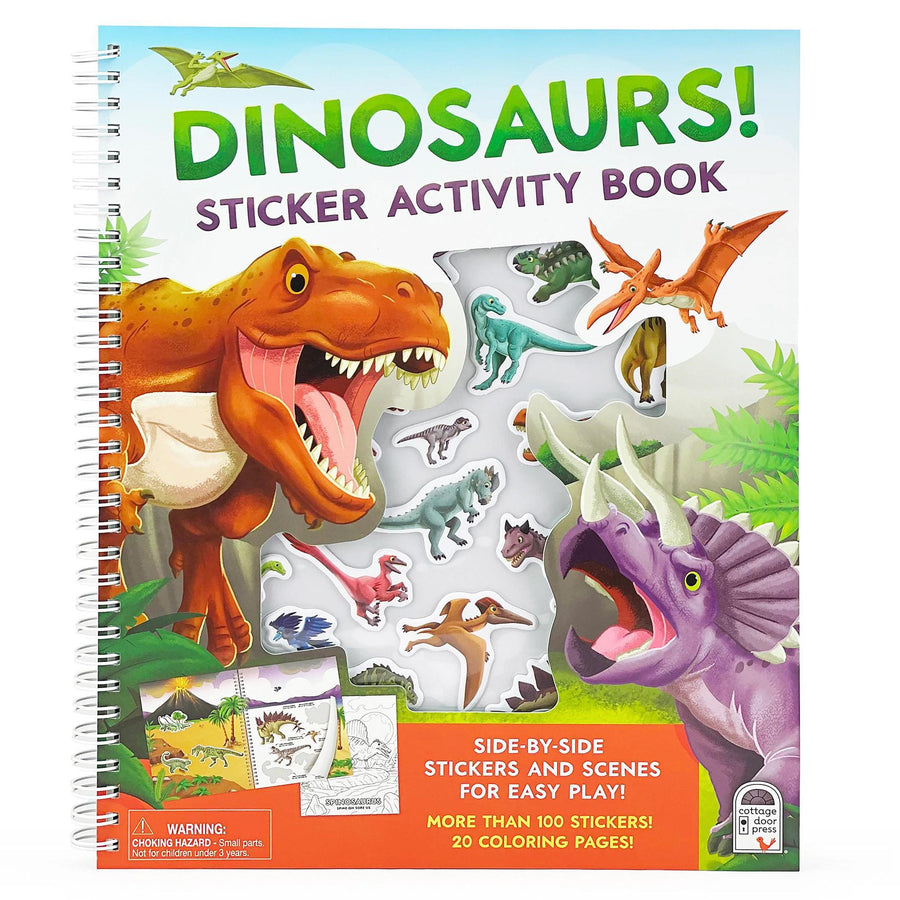 Cottage Door Press Dinosaurs Sticker & Coloring Activity Book Cottage Door Press Dinosaurs Sticker & Coloring Activity Book