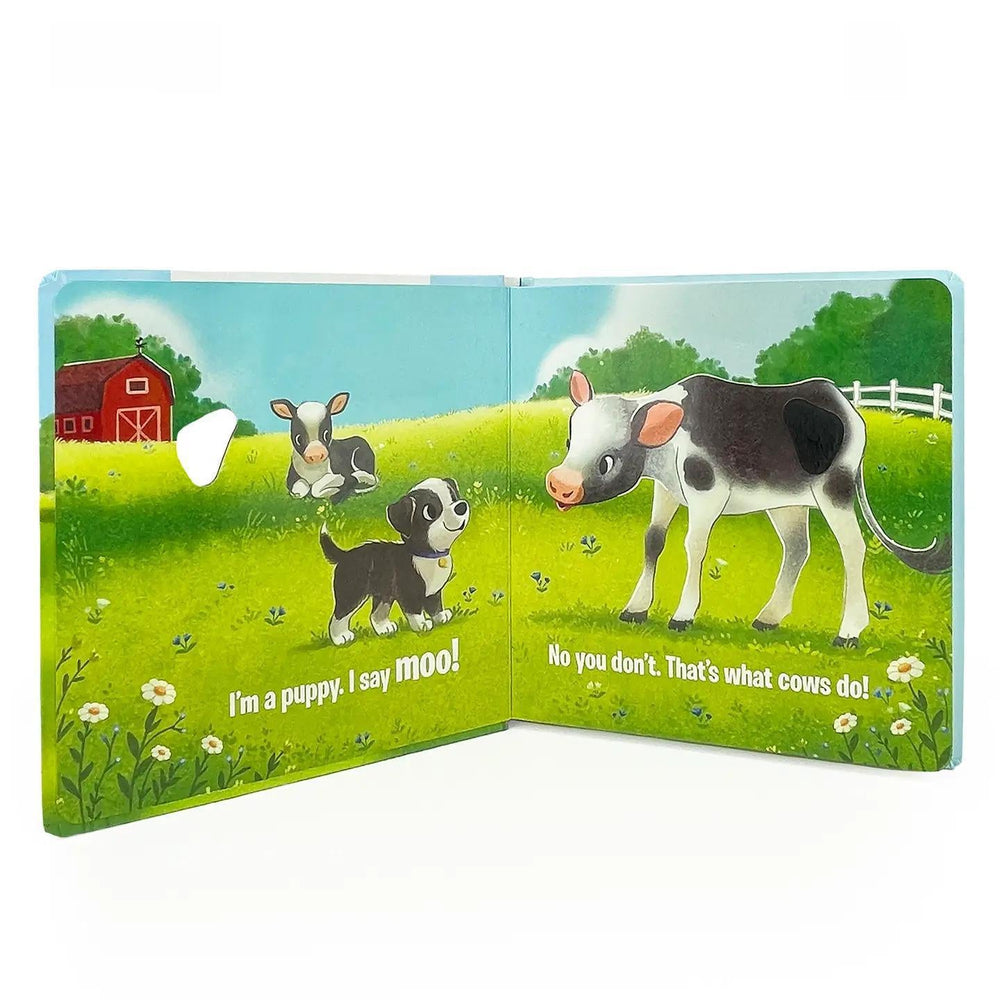 Cottage Door Press Do Puppies Moo? Listen, Touch & Feel Interactive Board Book Cottage Door Press Do Puppies Moo? Listen, Touch & Feel Interactive Board Book