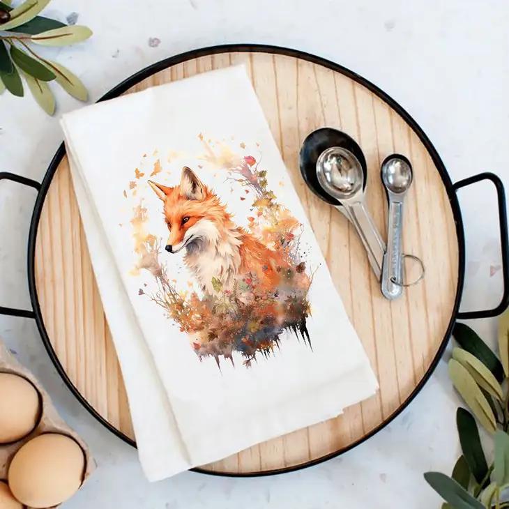 Cotton Tea Towel | Red Fox