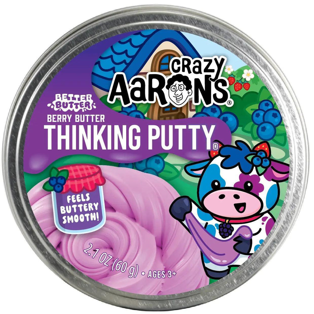 Crazy Aaron's Better Butter Berry - 4" Thinking Putty Tin Crazy Aaron's Better Butter Berry - 4" Thinking Putty Tin