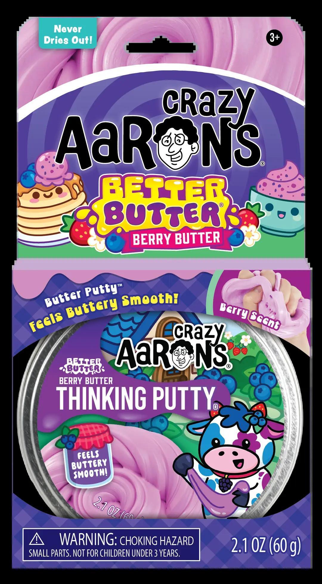 Crazy Aaron's Better Butter Berry - 4" Thinking Putty Tin Crazy Aaron's Better Butter Berry - 4" Thinking Putty Tin