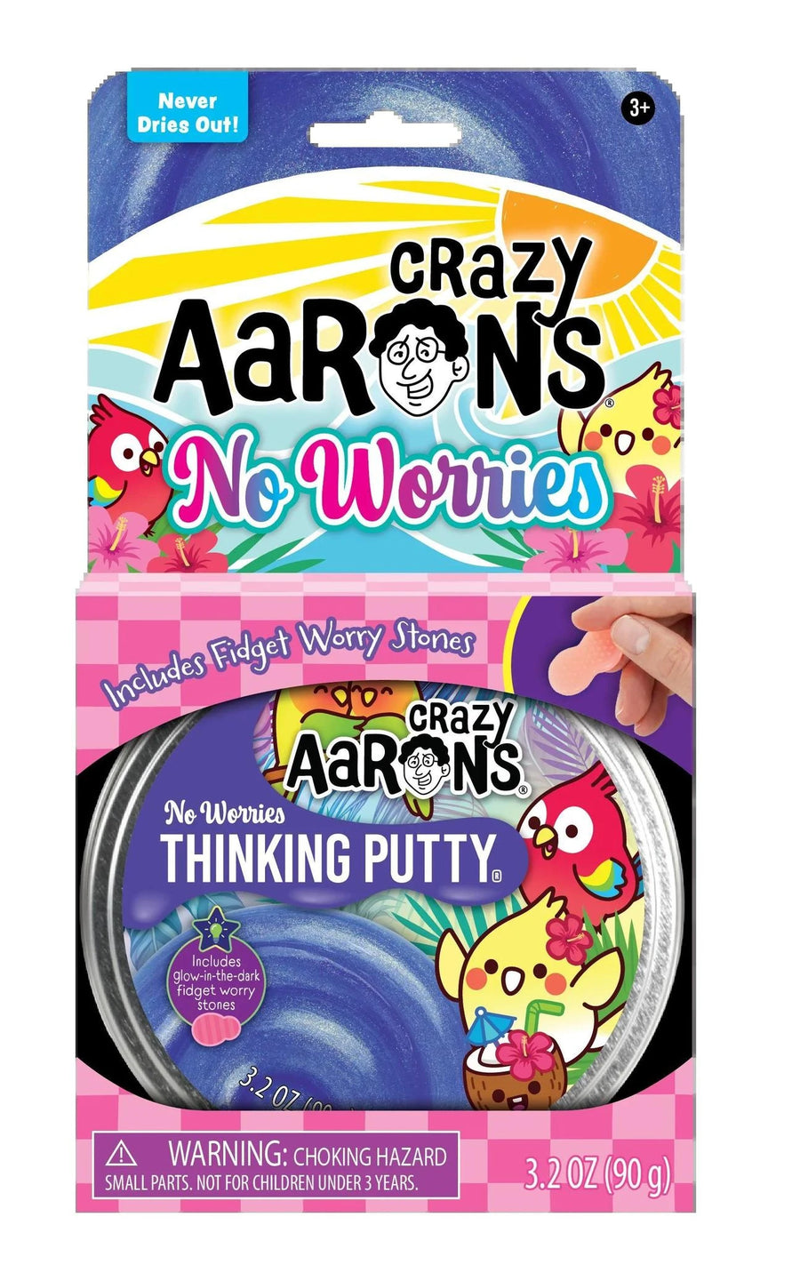 Crazy Aaron's Thinking Putty - 4" No Worries Crazy Aaron's Thinking Putty - 4" No Worries
