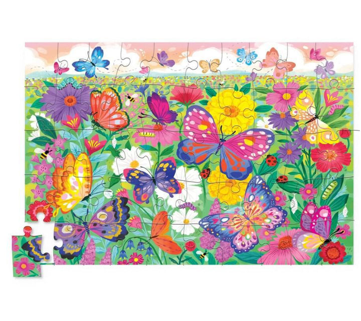 Crocodile Creek 50-Piece Holographic Puzzle – Butterfly Garden Crocodile Creek 50-Piece Holographic Puzzle – Butterfly Garden