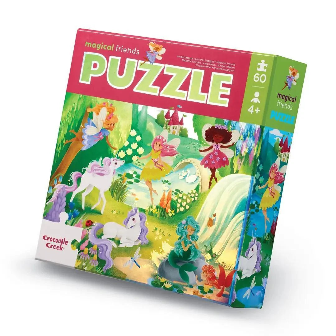 Crocodile Creek 60-pc Holographic Puzzle/Magical Friends Crocodile Creek 60-pc Holographic Puzzle/Magical Friends