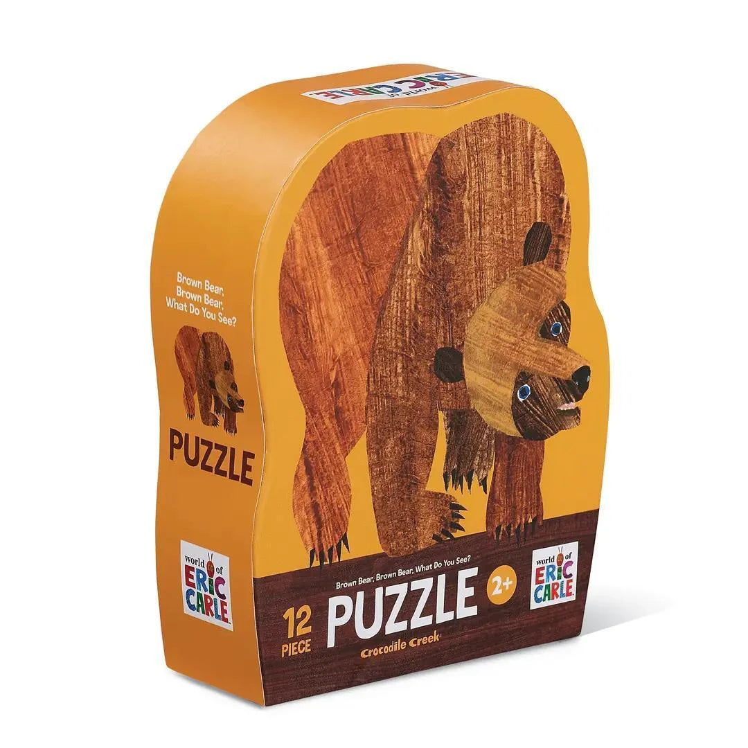 Crocodile Creek Inc. 12-Piece Shaped Box Puzzle - Brown Bear Crocodile Creek Inc. 12-Piece Shaped Box Puzzle - Brown Bear