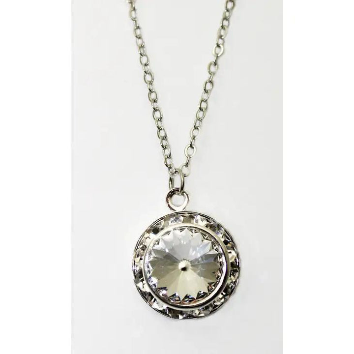 Crystal Rhinestone Rivoli Necklace Crystal Rhinestone Rivoli Necklace