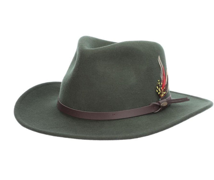 Dakota Wool Outback Hat | Pine Green