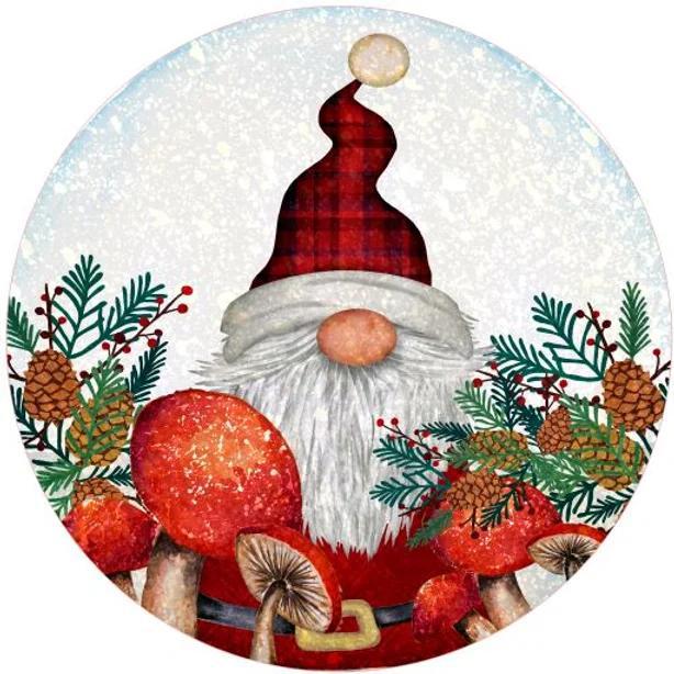 Decorative Silicone  Jar Opener | Gnome Santa Globe