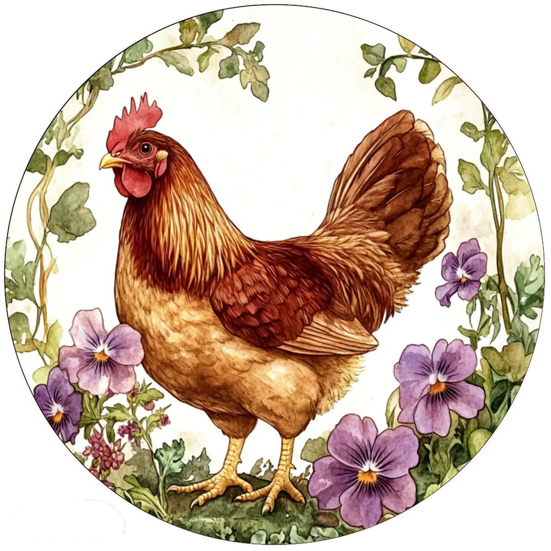 Decorative Silicone  Jar Opener | Rhode Island Bird & Flower Rooster Decorative Silicone  Jar Opener | Rhode Island Bird & Flower Rooster