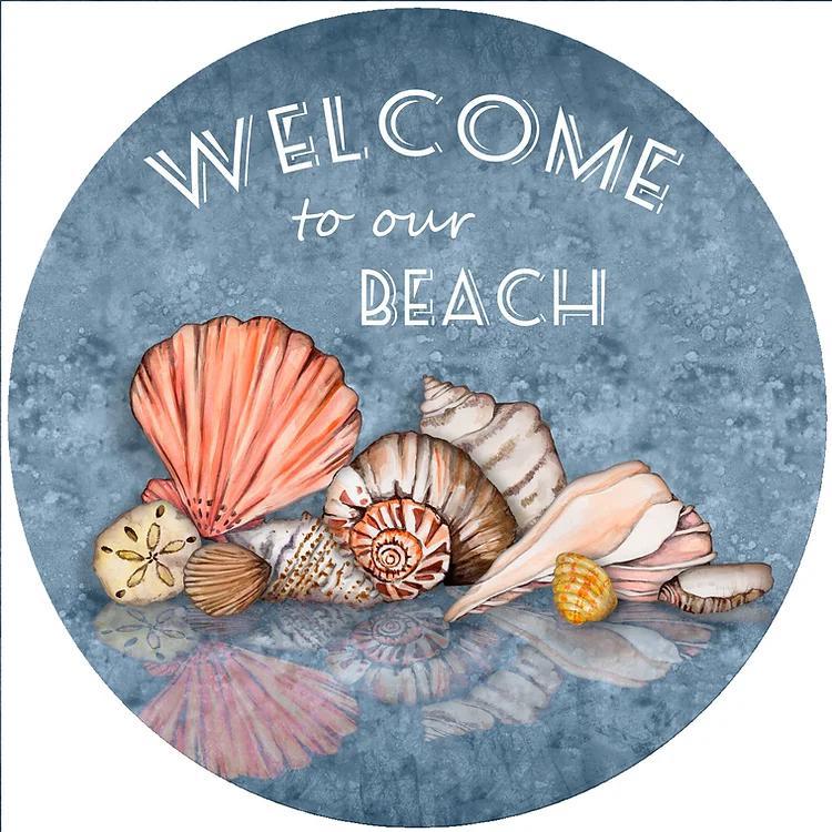 Decorative Silicone  Jar Opener | Welcome to Our Beach