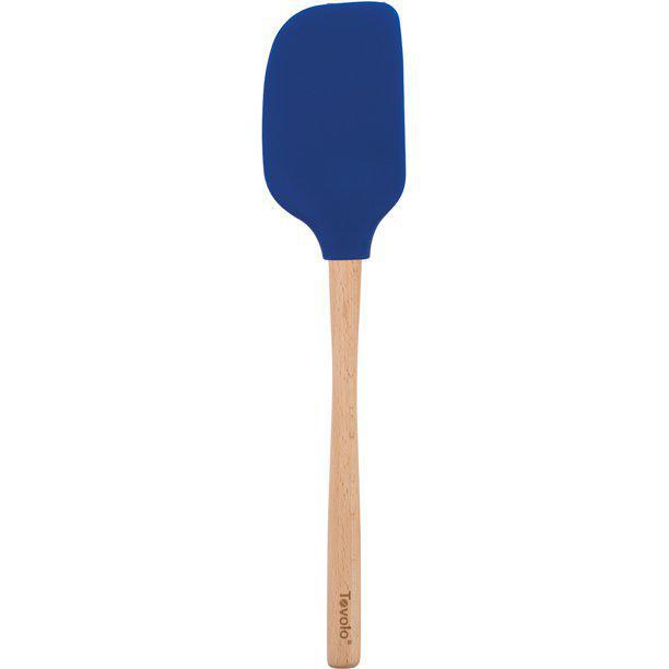 Tovolo Flex-Core Wood Handled Spatula Deep Indigo