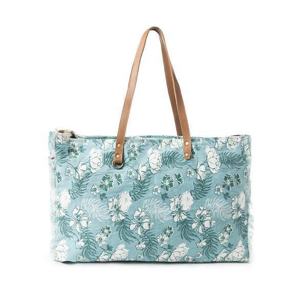 Delft Garden Weekender In Gray Delft Garden Weekender In Gray