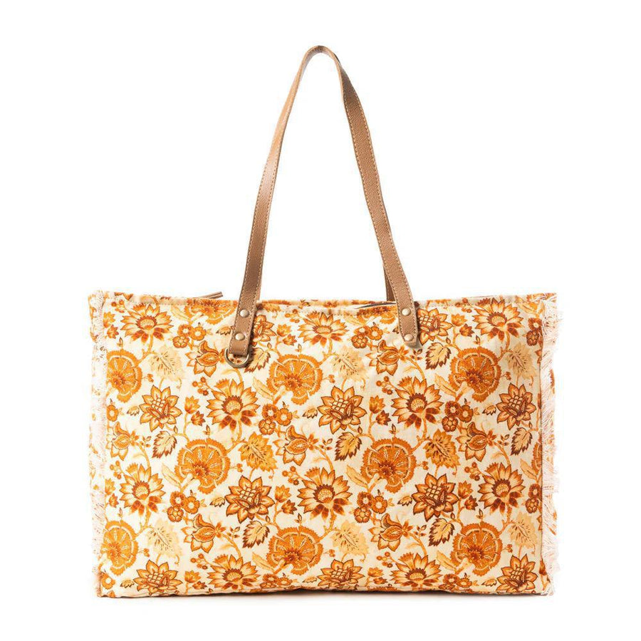 Delft Garden Weekender In Yellow & Red Delft Garden Weekender In Yellow & Red