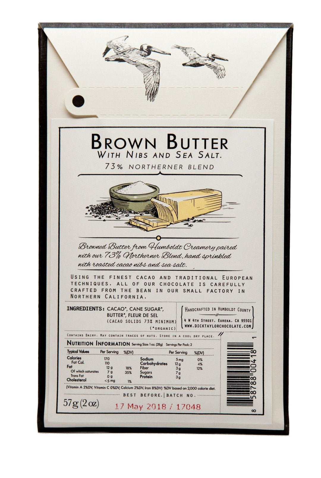 Dick Taylor Chocolate | Brown Butter Nibs and Sea Salt Dick Taylor Chocolate | Brown Butter Nibs and Sea Salt