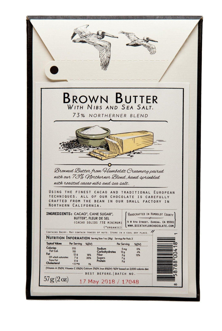 Dick Taylor Chocolate | Brown Butter Nibs and Sea Salt Dick Taylor Chocolate | Brown Butter Nibs and Sea Salt