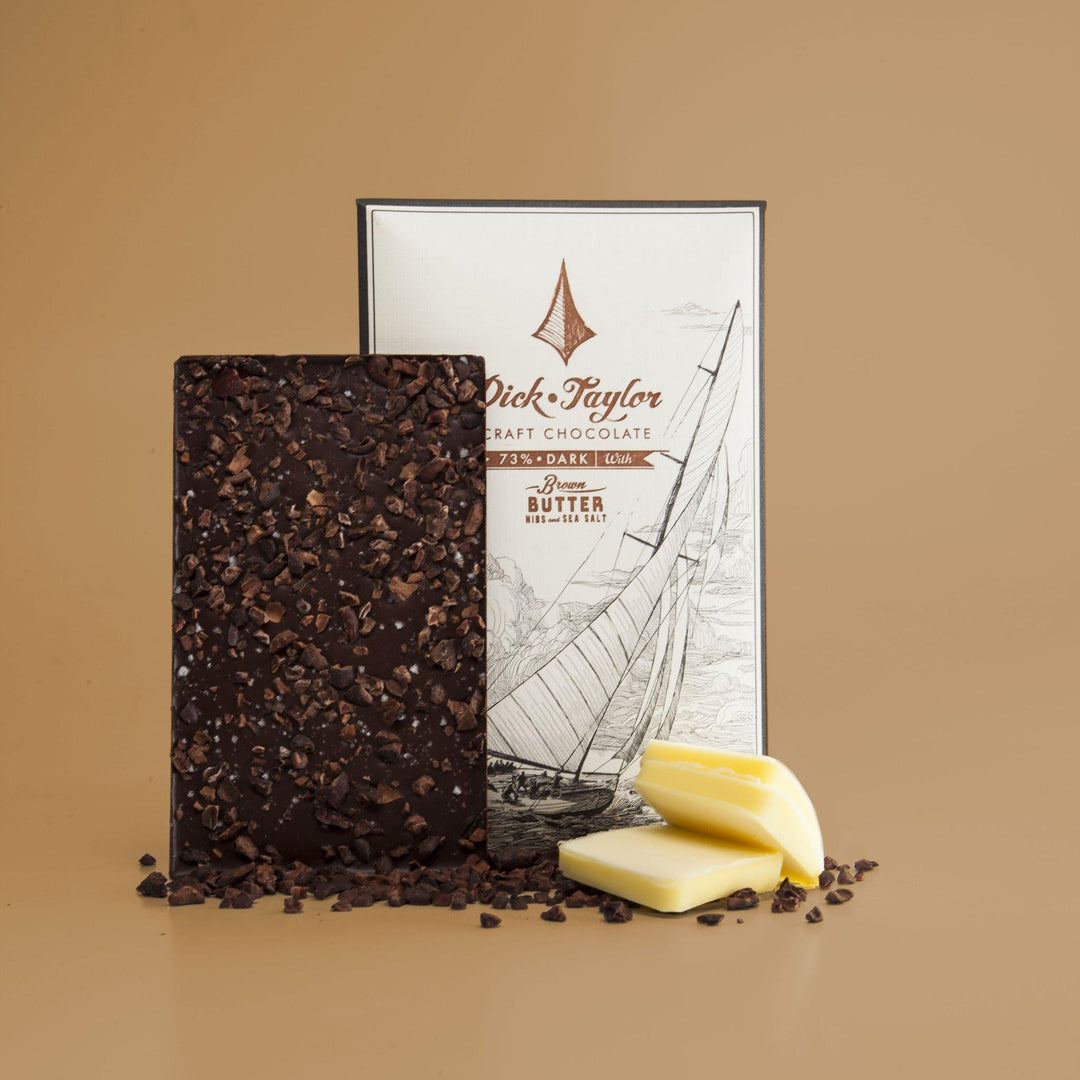 Dick Taylor Chocolate | Brown Butter Nibs and Sea Salt Dick Taylor Chocolate | Brown Butter Nibs and Sea Salt