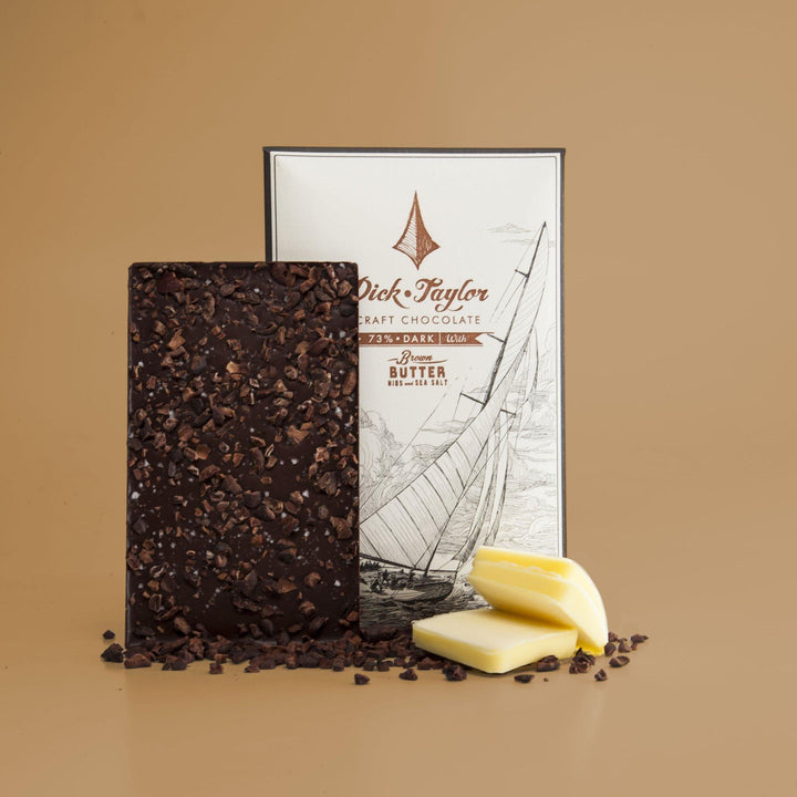 Dick Taylor Chocolate | Brown Butter Nibs and Sea Salt Dick Taylor Chocolate | Brown Butter Nibs and Sea Salt