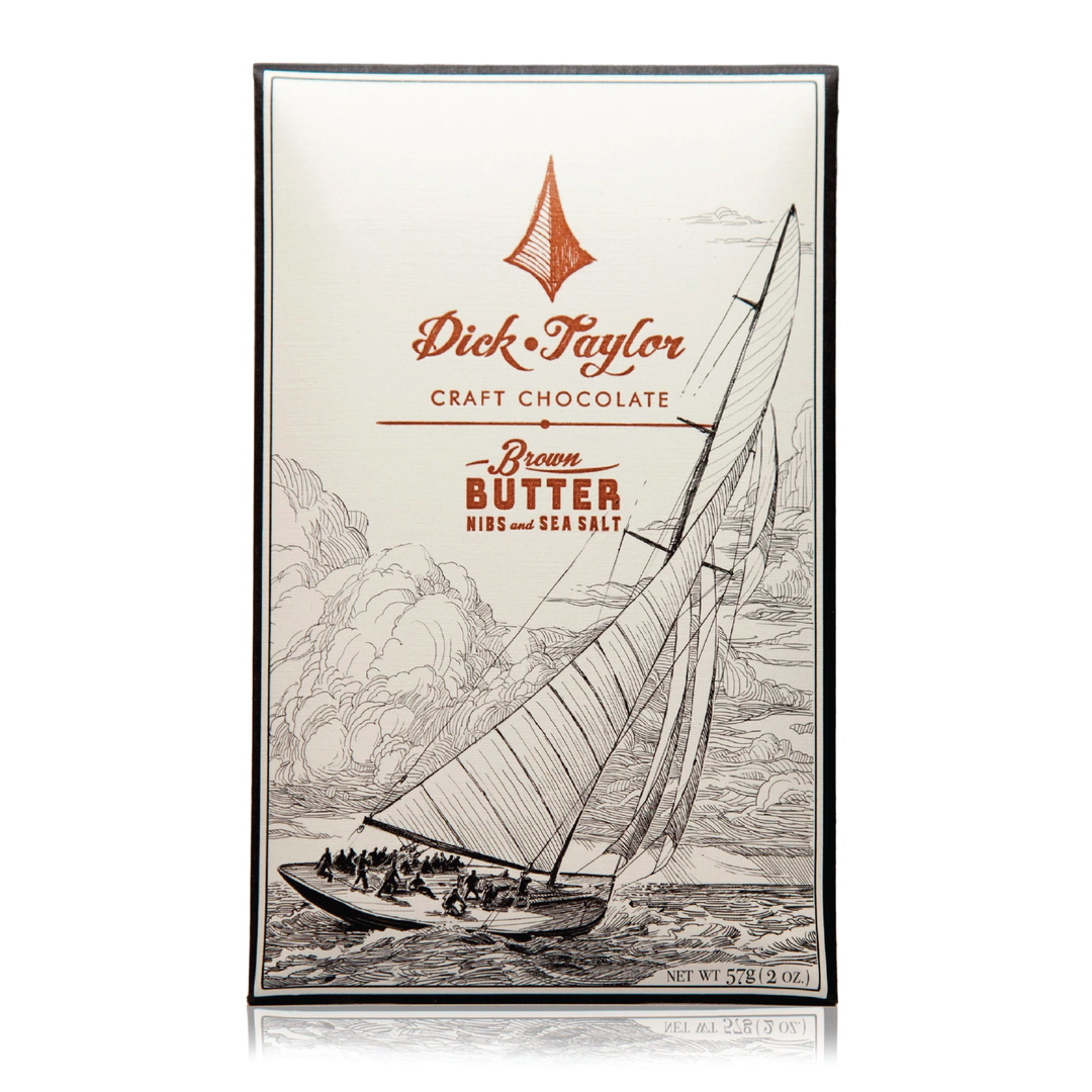 Dick Taylor Chocolate | Brown Butter Nibs and Sea Salt Dick Taylor Chocolate | Brown Butter Nibs and Sea Salt
