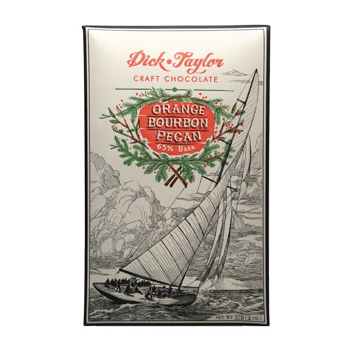 Dick Taylor Chocolate | Orange Bourbon Pecan Dick Taylor Chocolate | Orange Bourbon Pecan
