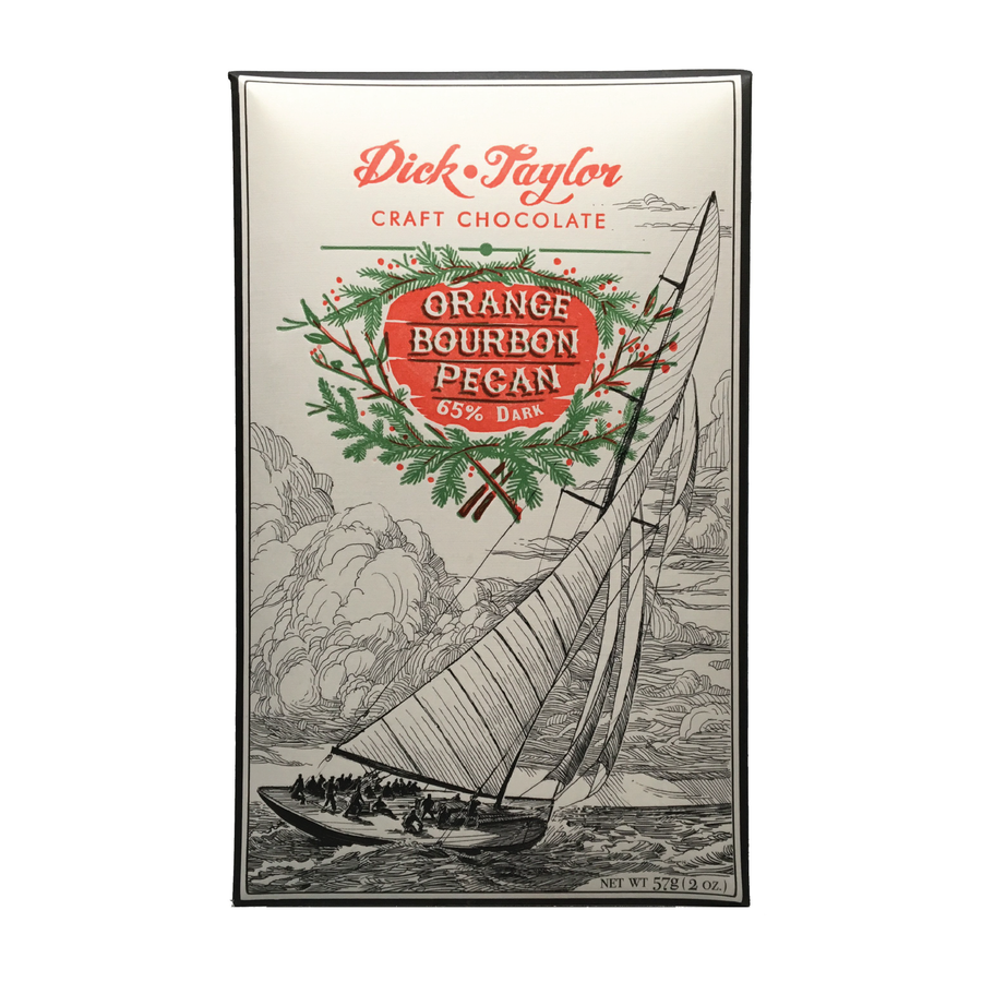 Dick Taylor Chocolate | Orange Bourbon Pecan Dick Taylor Chocolate | Orange Bourbon Pecan
