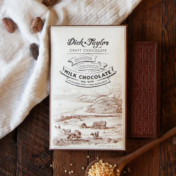 Dick Taylor Chocolate | Quinoa Crunch Milk Chocolate Dick Taylor Chocolate | Quinoa Crunch Milk Chocolate