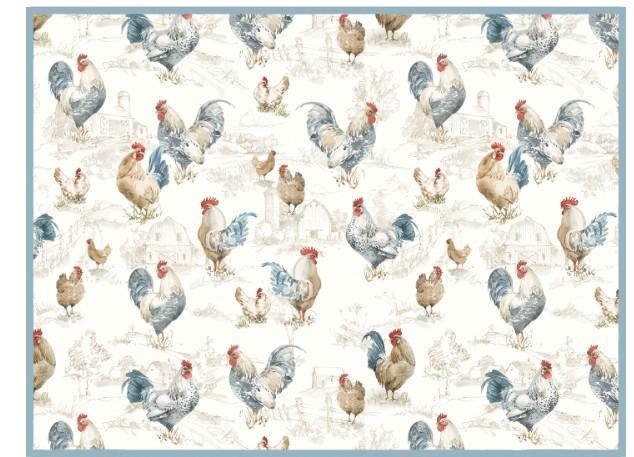 Dish Drying Mat | Countryside Rooster Dish Drying Mat | Countryside Rooster
