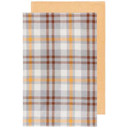 Dishtowel Set of Two | Plaid Maize Dishtowel Set of Two | Plaid Maize
