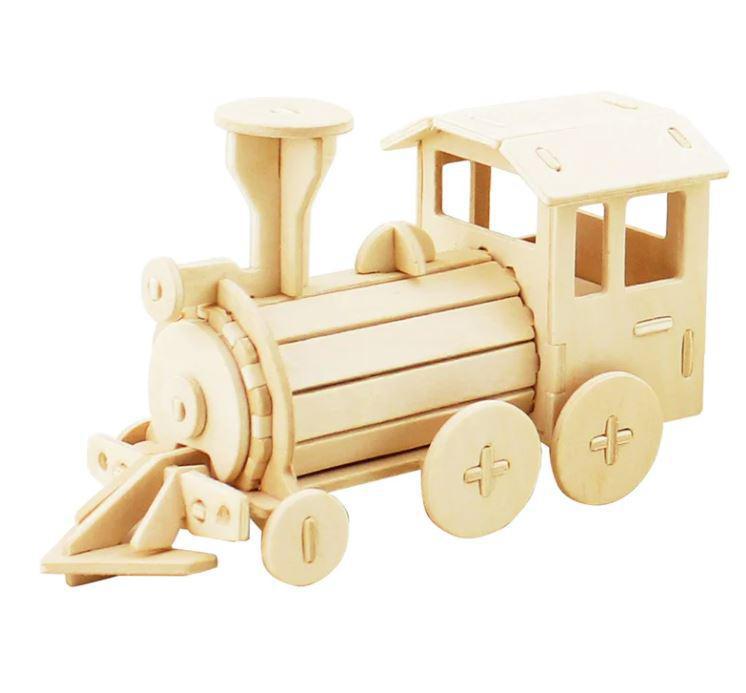 DIY 3D Wooden Puzzle: Locomotive DIY 3D Wooden Puzzle: Locomotive