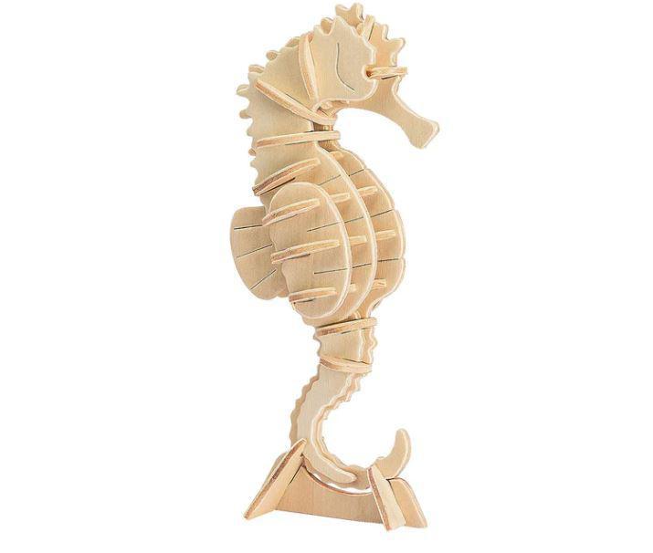 DIY 3D Wooden Puzzle: Seahorse DIY 3D Wooden Puzzle: Seahorse