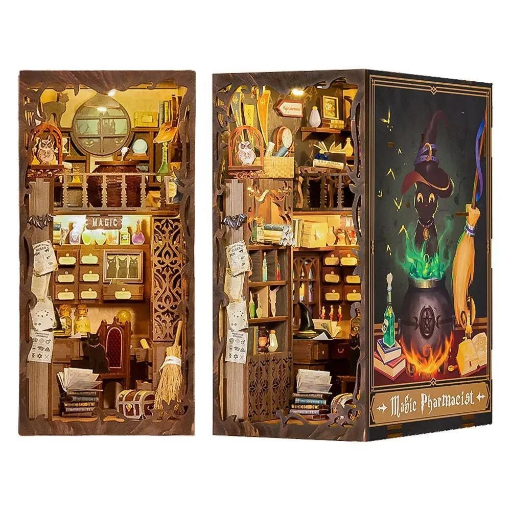 DIY Book Nook Kit: Magic Pharmacist with Dust Cover DIY Book Nook Kit: Magic Pharmacist with Dust Cover