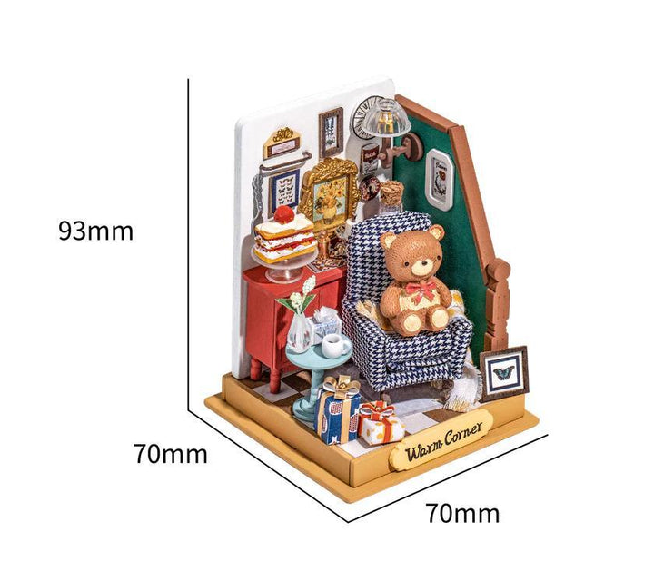 DIY Dollhouse Miniature Kit | Holiday Living Room