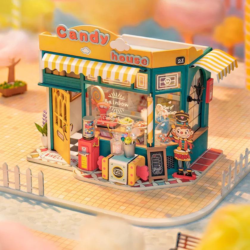 DIY Dollhouse Miniature Kit | Rainbow Candy House