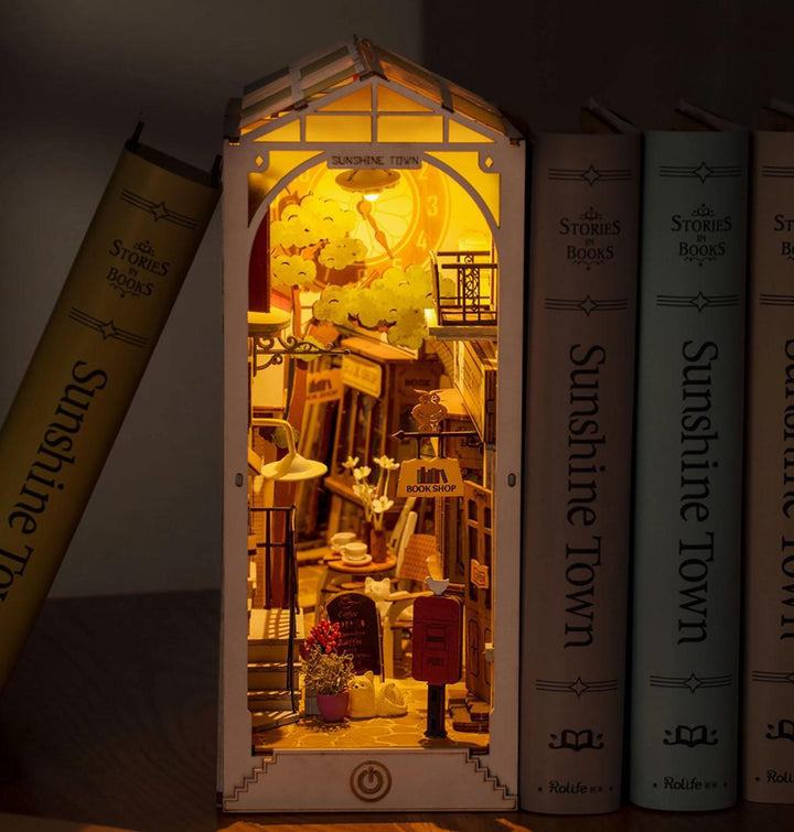 DIY Miniature Book Nook Kit | Sunshine Town DIY Miniature Book Nook Kit | Sunshine Town