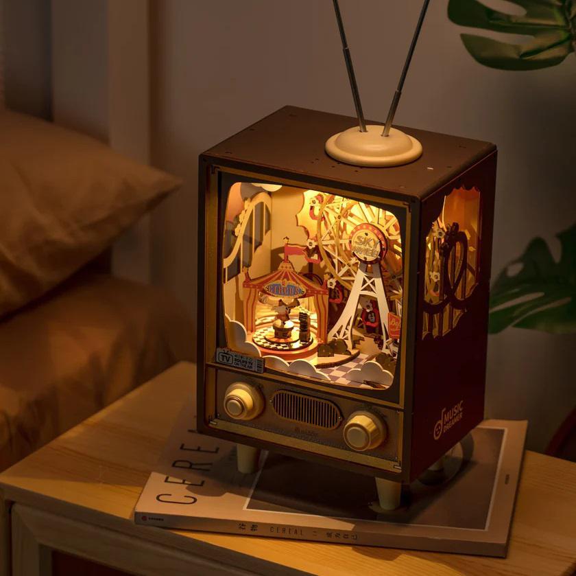DIY Wooden Lighted & Musical Puzzle Kit | Sunset Carnival