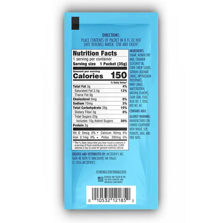 Mc Steven's Do Your Thing Polar Bear Blue Hot Chocolate (1.25oz Packet) Do Your Thing Polar Bear Blue Hot Chocolate Mc Steven's Do Your Thing Polar Bear Blue Hot Chocolate (1.25oz Packet)