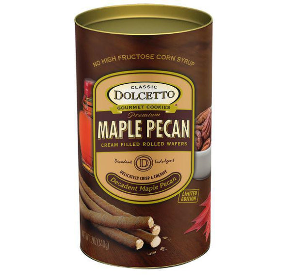 Dolcetto Cream Filled Rolled Wafers | Maple Pecan