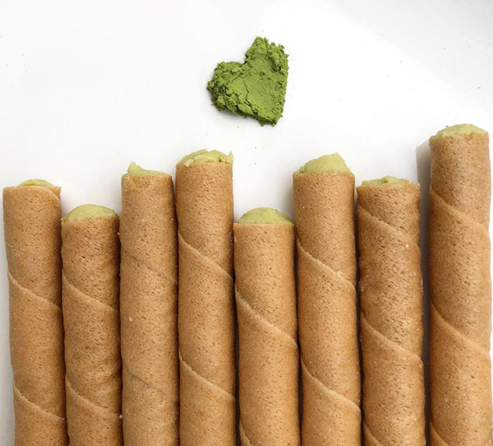 Dolcetto Cream Filled Rolled Wafers | Match Green Tea Dolcetto Cream Filled Rolled Wafers | Match Green Tea