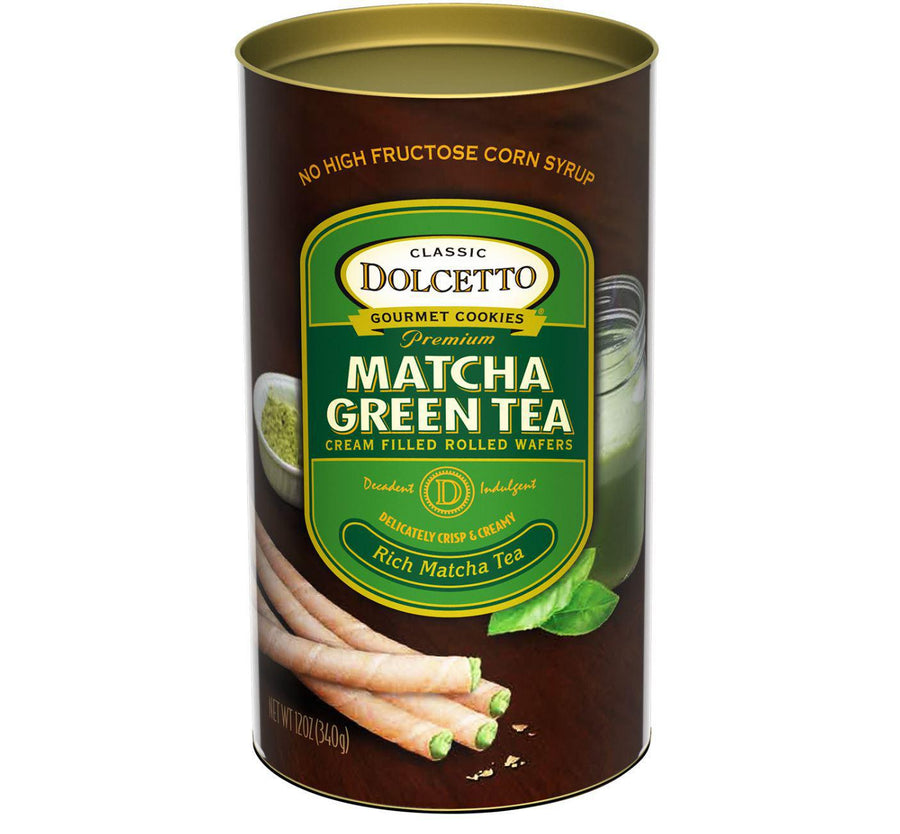 Dolcetto Cream Filled Rolled Wafers | Match Green Tea Dolcetto Cream Filled Rolled Wafers | Match Green Tea