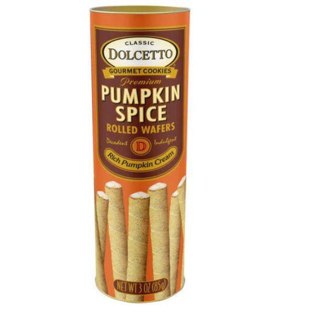 Dolcetto Cream Filled Rolled Wafers | Pumpkin Spice