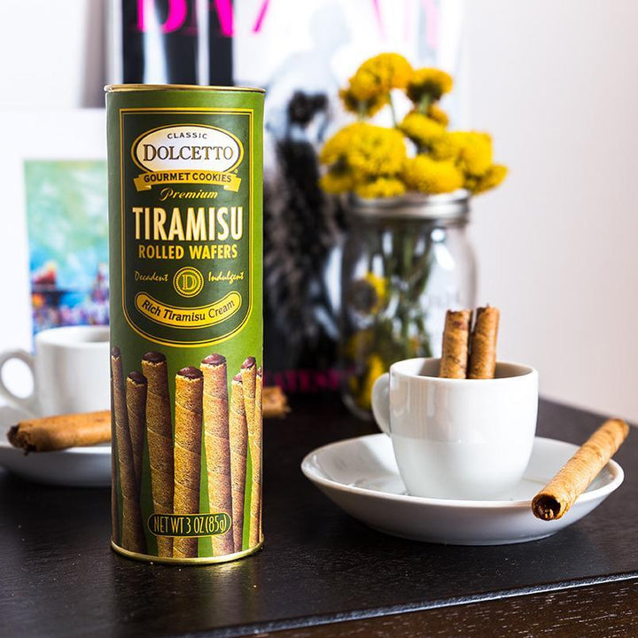 Dolcetto Cream Filled Rolled Wafers | Tiramisu Dolcetto Cream Filled Rolled Wafers | Tiramisu